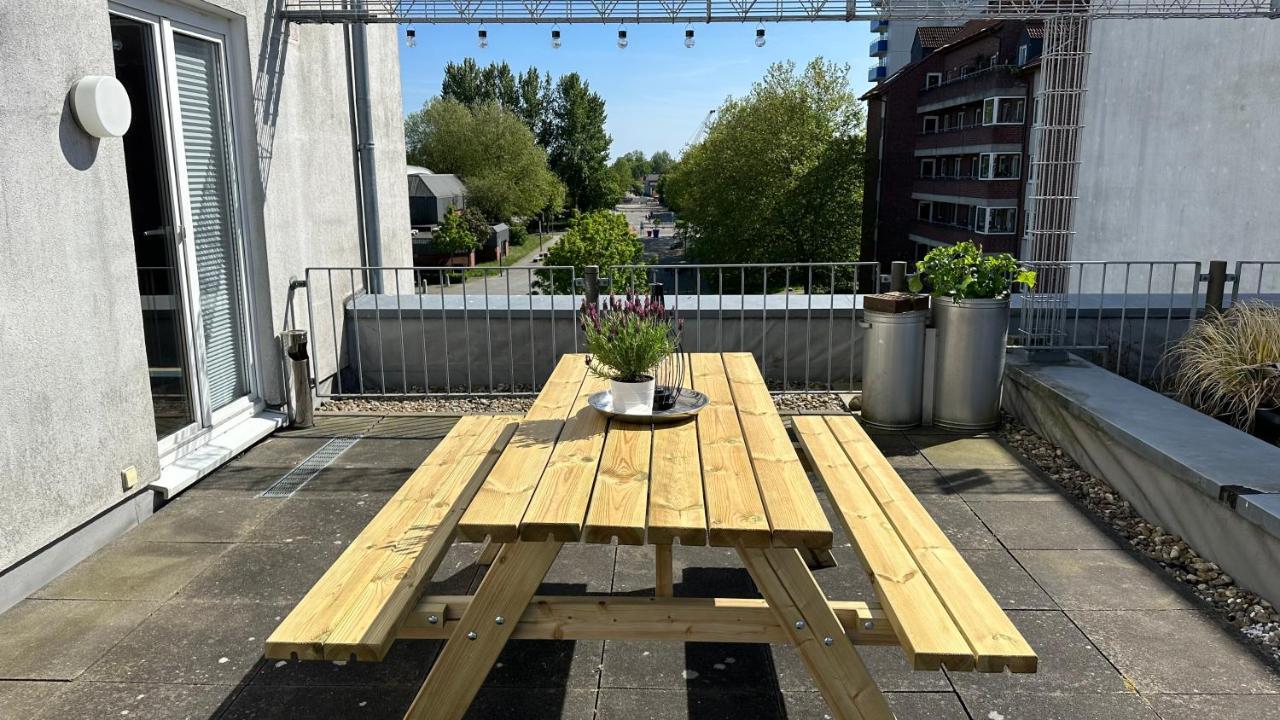 Fischers Ferienwohnung Mit Dachterrasse, Innenstadt Wilhelmshaven Buitenkant foto